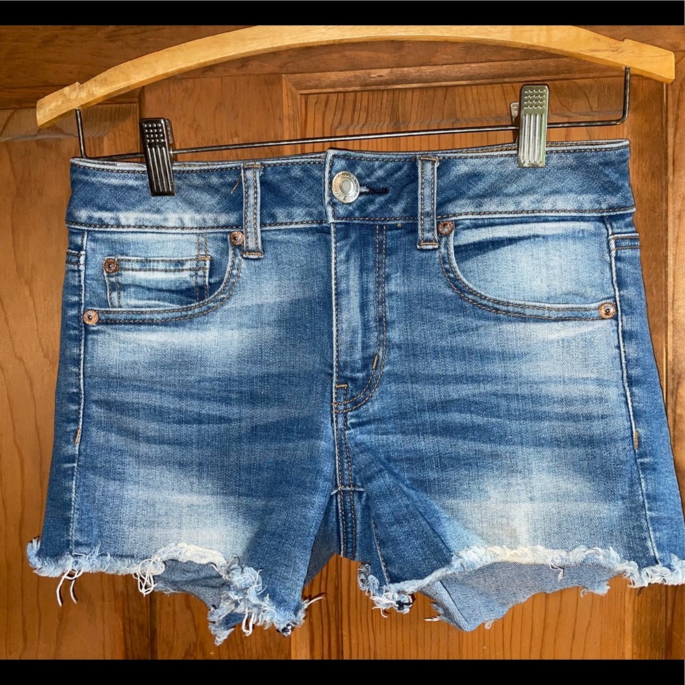 AE Mid-rise jean shorts